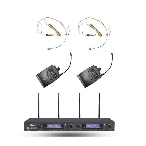 Roof R4000 + R6 + H11 Telsiz Headset Mikrofon 2 lu set