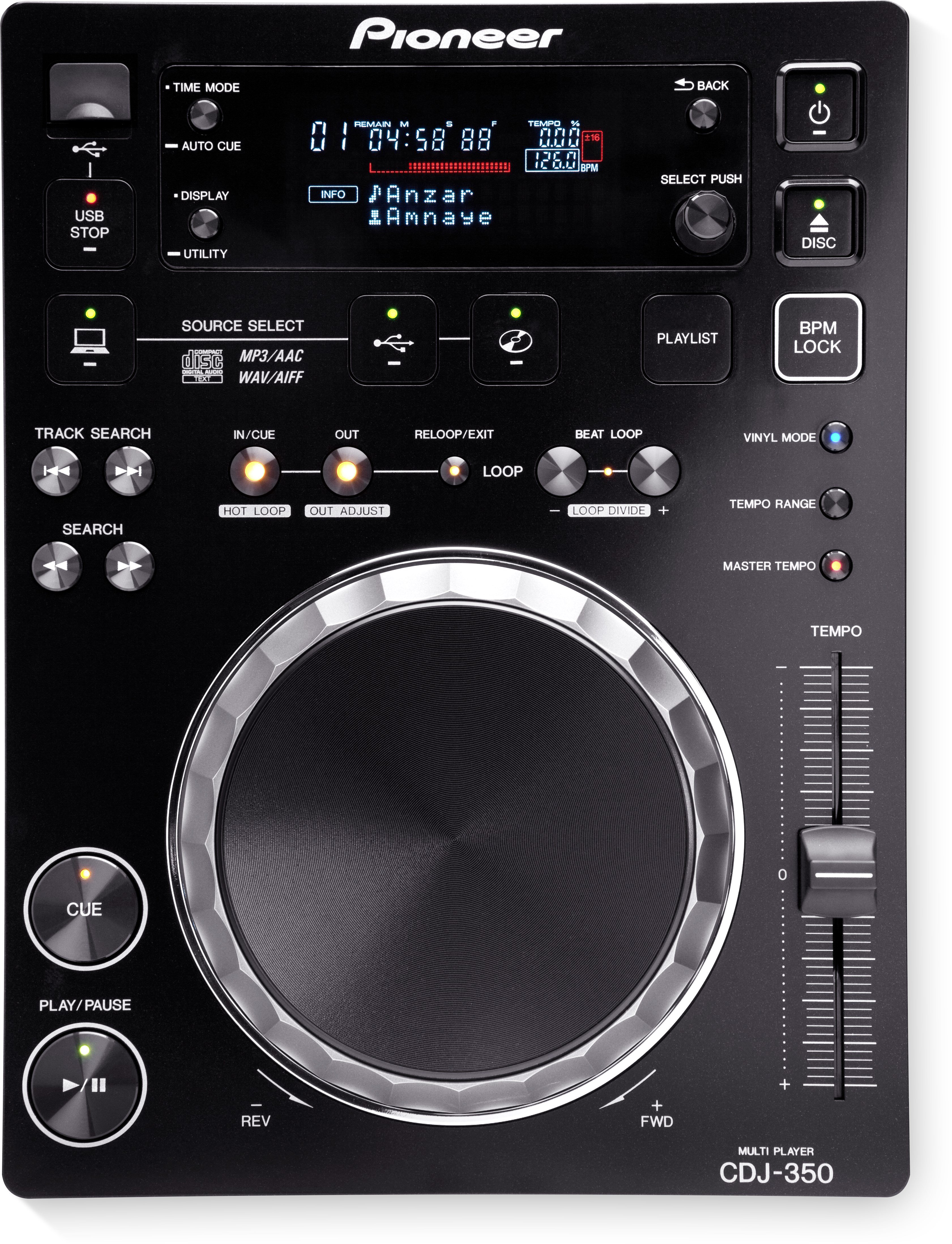 Pioneer DJ CDJ 350 Dj Cd Player