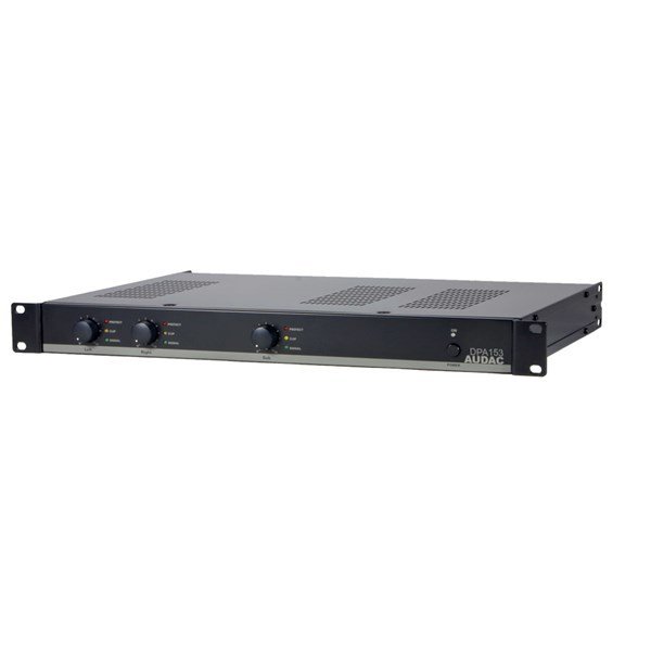 Audac DPA153 2x150W 4 ohm 300W SUB 8 ohm 3-Kanal Güç Amplifikatörü