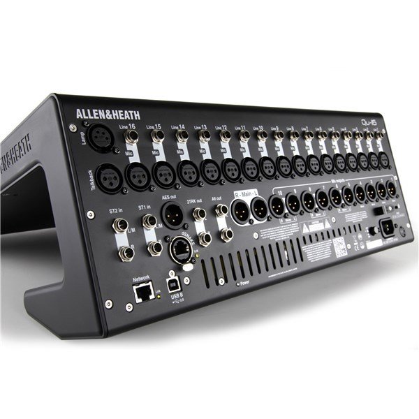 Allen Heath QU-16 Rack Mountable Digital Mixer: 16 Mic/Line, 3 Stereo Line, 4FX, 12 Mix