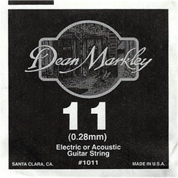 Dean Markley 1011 Plain Steel 011 Elektro Gitar Tek Tel