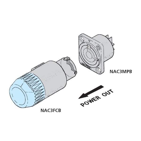 Neutrik NAC3FCA Power Konnektör