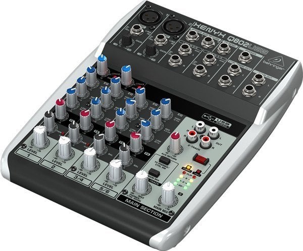 Behringer Xenyx Q802USB 6 Kanal Deck Mikser