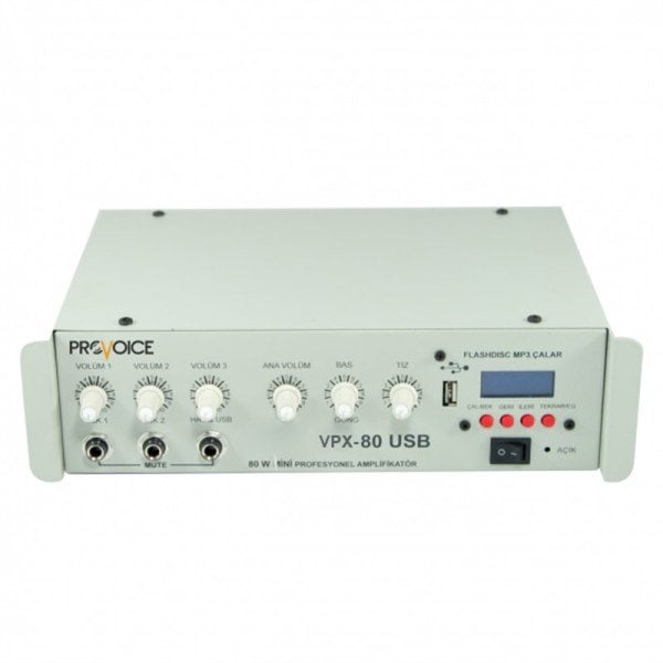 Provoice VPX-80 USB TR 80 Watt Anfili Mikser