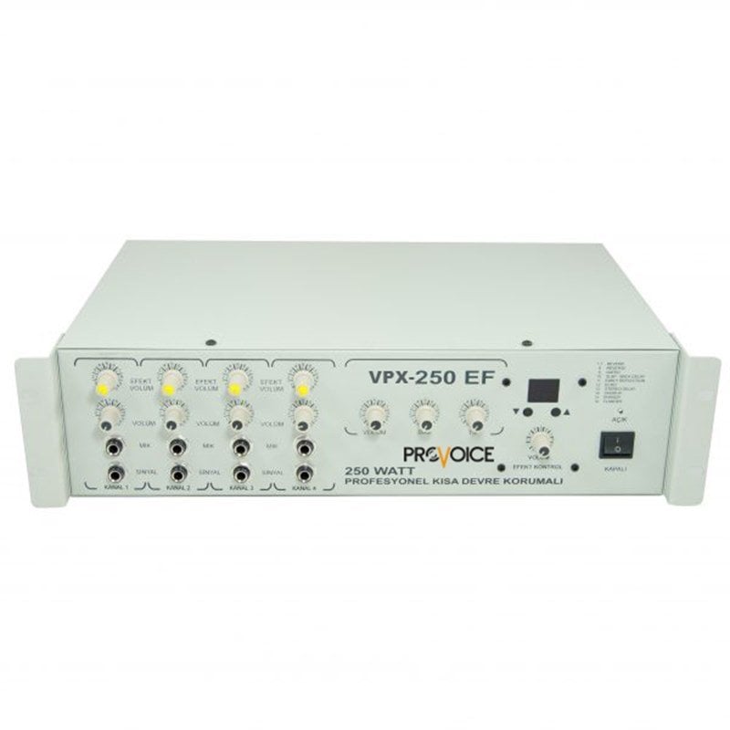 Provoice VPX-250 EF 6 Kanal Efektli 250 Watt Anfili Mikser