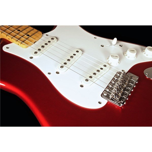 Fender Eric Johnson Candy Apple Red Stratocaster Maple Fingerboard Elektro Gitar