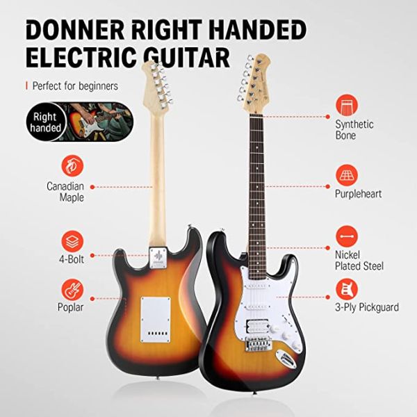 Donner DST 100 SSET Elektronik Gitar Seti