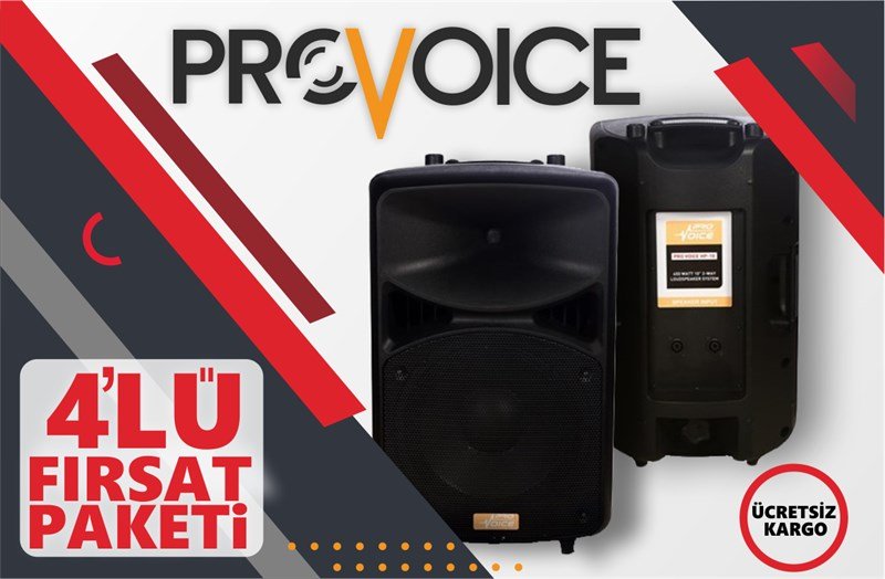 Provoice HP-10TS 4'lü 450W 2 Yollu Profesyonel Pasif Kabin Hoparlör (Toptan Satış)