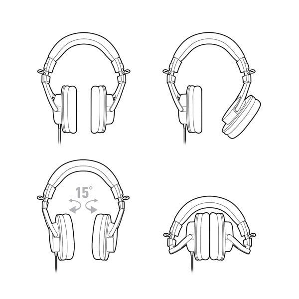 Audio Technica ATH-M30x Stüdyo Referans Kulaklık