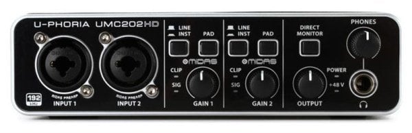 Behringer UMC202HD Ses Kartı +Panasonic Kulaklık+ Provoice BM-800 Mikrofon, Yalıtım Paneli Kayıt Seti