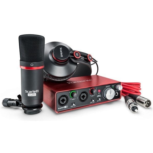 Focusrite Scarlett 2i2 Studio pack Profesyonel Ses Kayıt Paketi