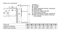 Siemens iQ500 Üstten Donduruculu Buzdolabı 186 x 75 cm Kolay temizlenebilir Inox KD76NAIF0N