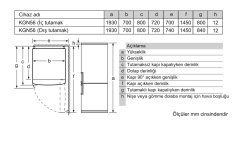 Siemens iQ300 Alttan Donduruculu Buzdolabı 193 x 70 cm Beyaz KG56NVWF0N