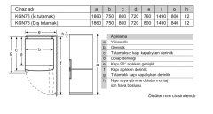 Siemens iQ300 Alttan Donduruculu Buzdolabı 186 x 75 cm Kolay temizlenebilir Inox KG76NVIF0N