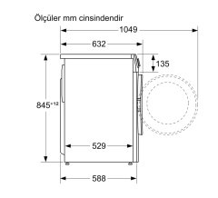 Siemens iQ300 Çamaşır Makinesi 9 kg 1200 dev./dak.WG42A1X1TR 