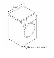 Siemens iQ300 Çamaşır Makinesi 9 kg 1200 dev./dak., silver WG42A1XVTR