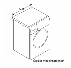 Siemens iQ300 Çamaşır Makinesi 10 kg 1200 dev./dak., silver WG52A2XVTR