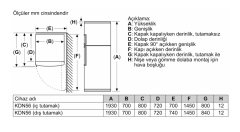 Siemens iQ500 Üstten Donduruculu Buzdolabı 193 x 70 cm Kolay temizlenebilir Inox KD56NAIF0N