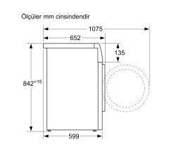 Siemens iQ700 Isı Pompalı Kurutma Makinesi 9 kg silver WT47XK8XTR