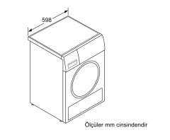 Siemens iQ500 Isı Pompalı Kurutma Makinesi 8 kg silver WT45W41STR