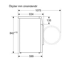 Siemens iQ500 Isı Pompalı Kurutma Makinesi 8 kg WT45W410TR