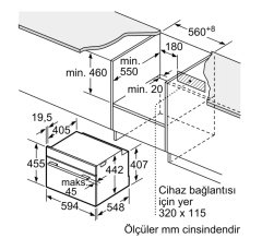 Siemens iQ700 Mikrodalga Fonksiyonlu Kompakt Ankastre Fırın 60 x 45 cm paslanmaz çelik CM633GBS1