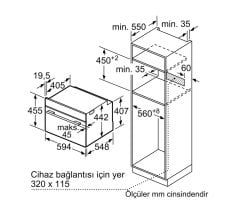 Siemens iQ700 Buharlı Fırın 60 x 45 cm paslanmaz çelik CD634GAS0