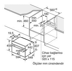 Siemens iQ700 Buharlı Fırın 60 x 45 cm paslanmaz çelik CD634GAS0