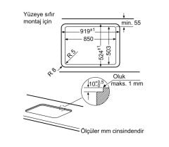 Siemens iQ500 Gazlı Ocak 90 cm sert cam, siyah EP9A6QB90