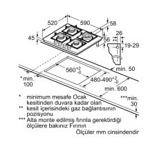 Siemens iQ500 Gazlı Ocak 60 cm sert cam, titanyum EP6A8HB20