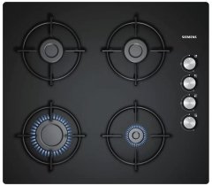 Siemens iQ100 Gazlı Ocak 60 cm sert cam, siyah EO6C6PB11L