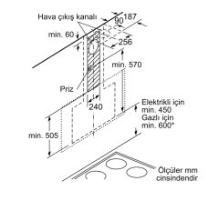 Siemens iQ700 Duvar Tipi Davlumbaz 90 cm Siyah cam dekor LC97FVP60