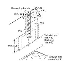 Siemens iQ500 Duvar Tipi Davlumbaz 90 cm Siyah cam dekor LC97FQP60