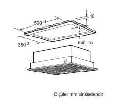 Siemens iQ300 Gömme Aspiratör 53 cm gümüş metalik LB55565