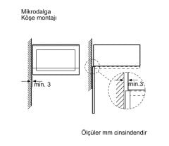 Siemens iQ300 Ankastre Mikrodalga Genişlik 60 cm BF520LMR0