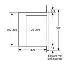 Siemens iQ300 Ankastre Mikrodalga Genişlik 60 cm BF520LMR0