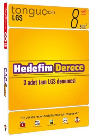 Tonguç 8.Sınıf Lgs Hedefim Derece 3 lü Tam Deneme