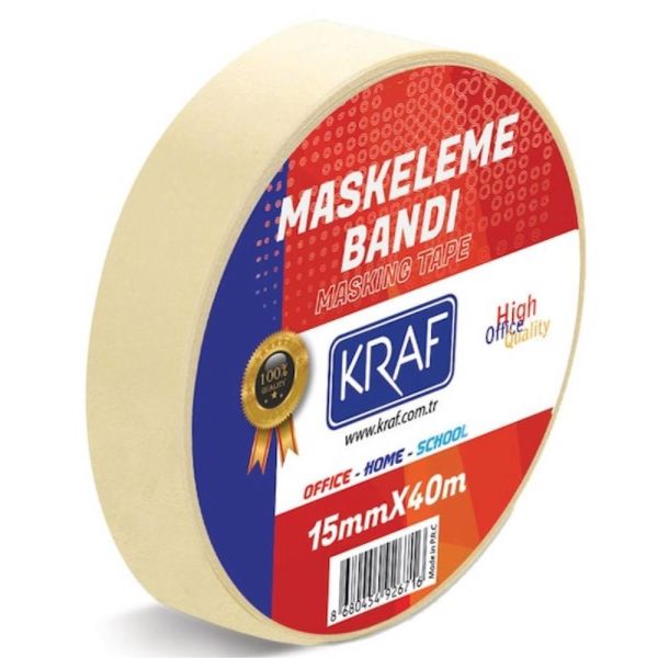 Kraf Maskeleme Bandı 15Mmx40m 4015G