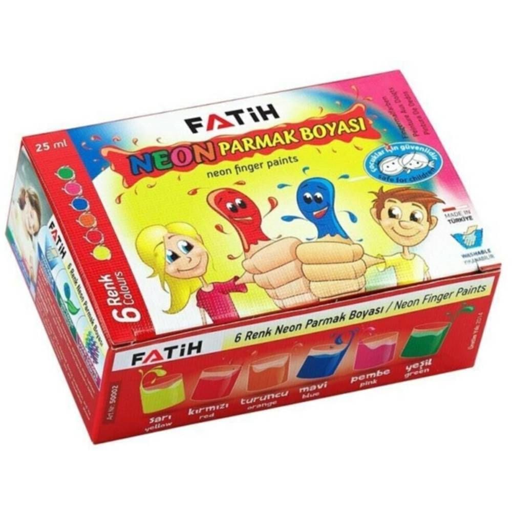 Fatih Parmak Boyası 6 Renk Neon Fa50002pb6r