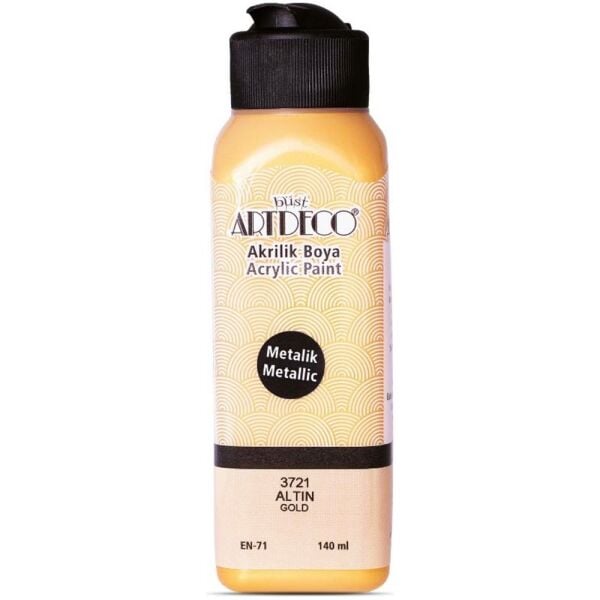 Artdeco Akrilik Boya Metalik 140 Ml Altın Y-071R-3721