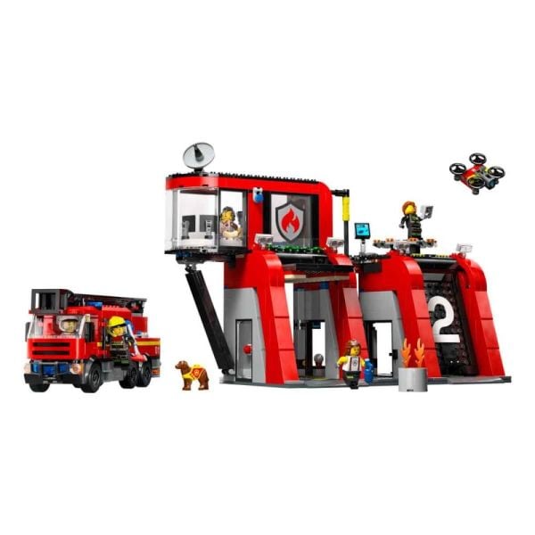 LEGO City İtfaiye Kamyonlu İtfaiye Merkezi 60414