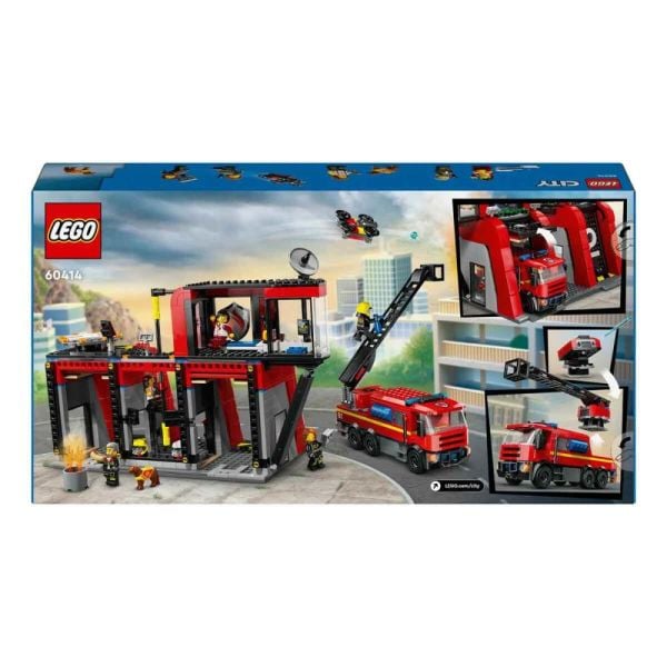 LEGO City İtfaiye Kamyonlu İtfaiye Merkezi 60414