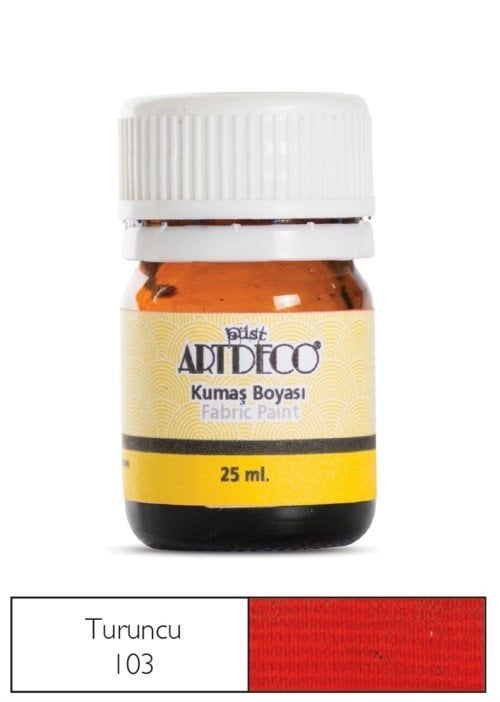 Artdeco Kumaş Boyası 25 ml 010A-103 Turuncu