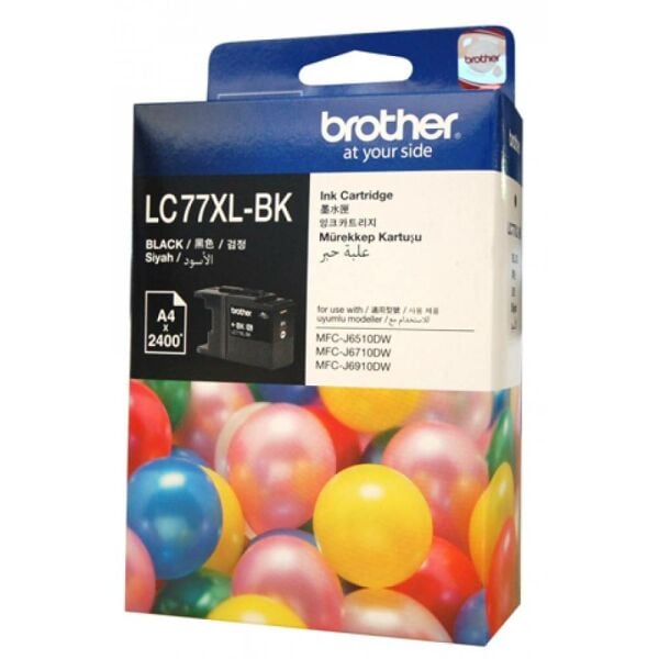 Brother LC-77XLBK Black Siyah 2.400 Sayfa Kartuş MFC-6170-6510-6910 MFJ-J6710DW