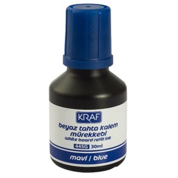 Kraf Tahta Kalemi Mürekkebi 30 ml Mavi 445G