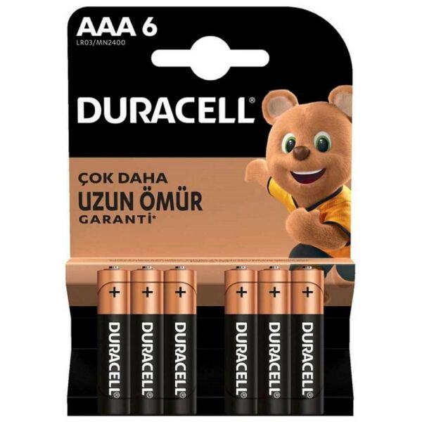 Duracell Pil 6 Lı Aaa İnce Kalem