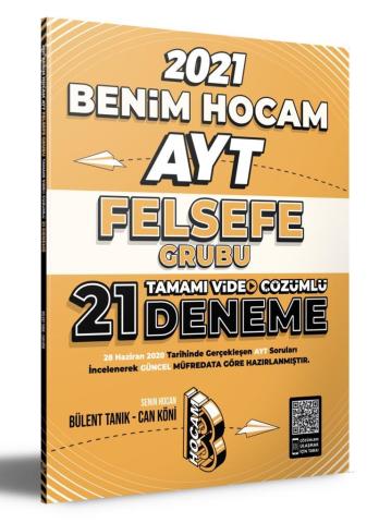 Benim Hocam Ayt Felsefe 21 Deneme Video Çözümlü