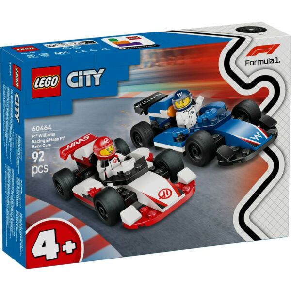 LEGO® City F1® Williams Racing ve Haas F1® Yarış Arabaları 60464