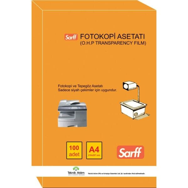 Sarff Fotokopi Asetatı A3 100 Lü 15330090