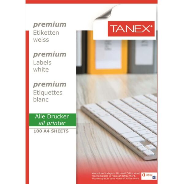 Tanex Laser Etiket Tw-2036 45 X 30 Mm ( 36 ) 100 Lü